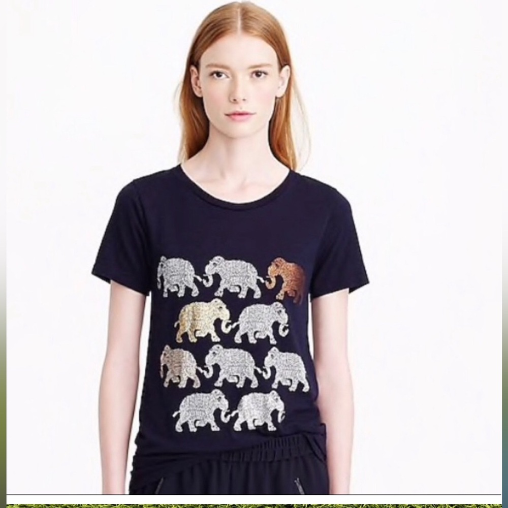 J. Crew vintage elephant t shirt
